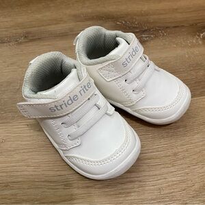 Stride Rite Munchkin White Sneakers Shoes Size 3